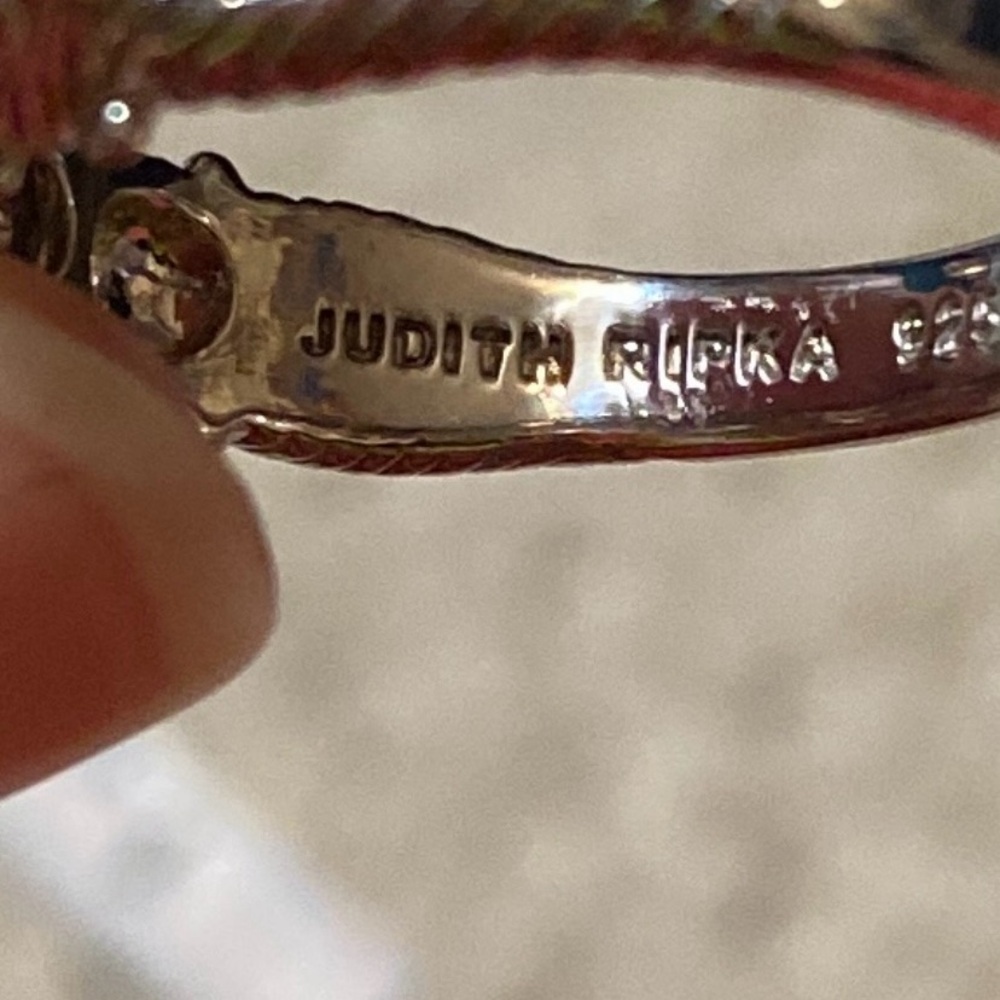 Judith Ripka Silver Pearl Ring - Picture 3 of 8